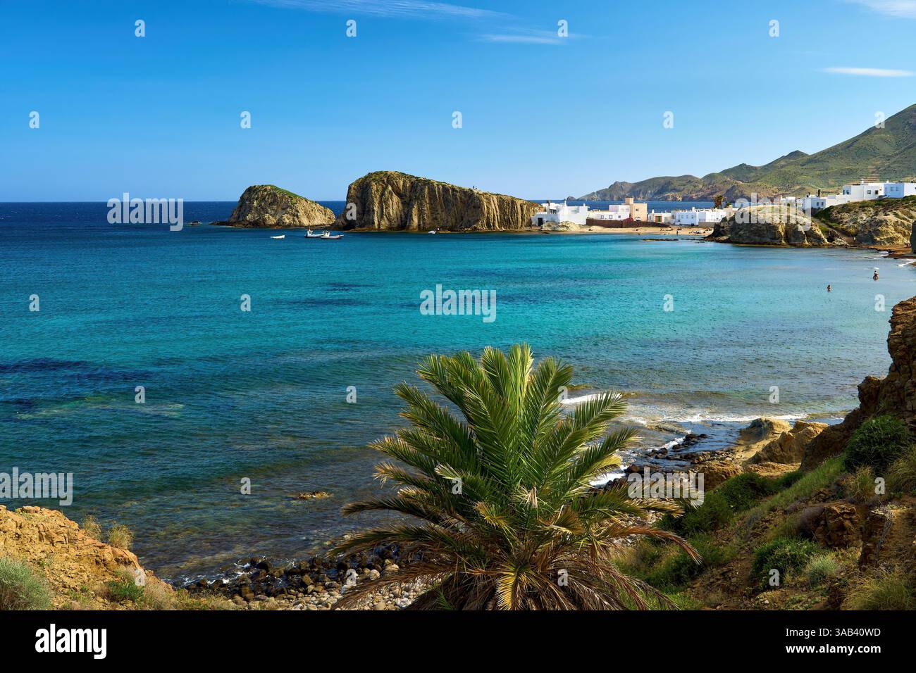 Beautiful view of La Isleta del Moro Stock Photo