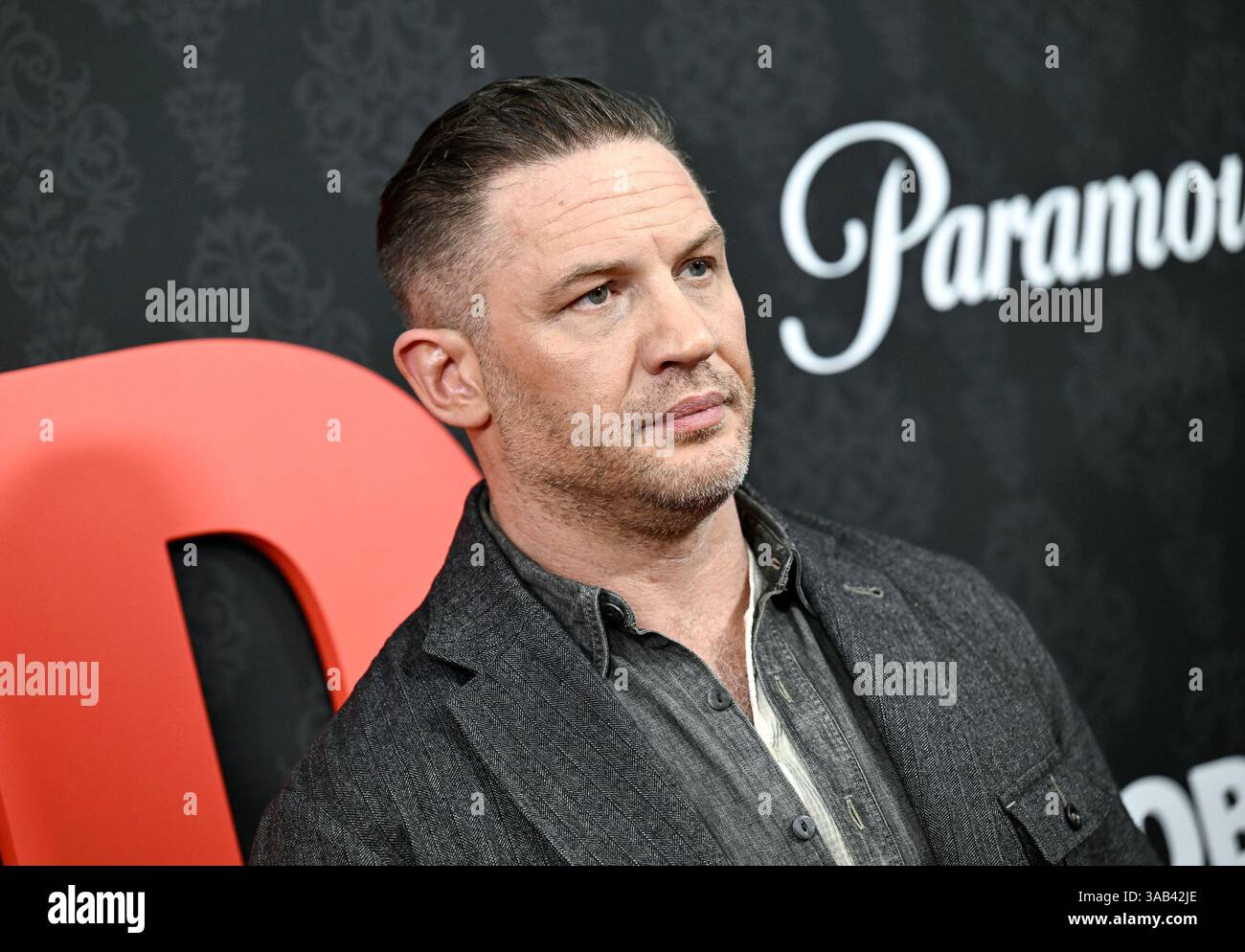 Tom Hardy attends the Paramount+ television series premiere of "MobLand