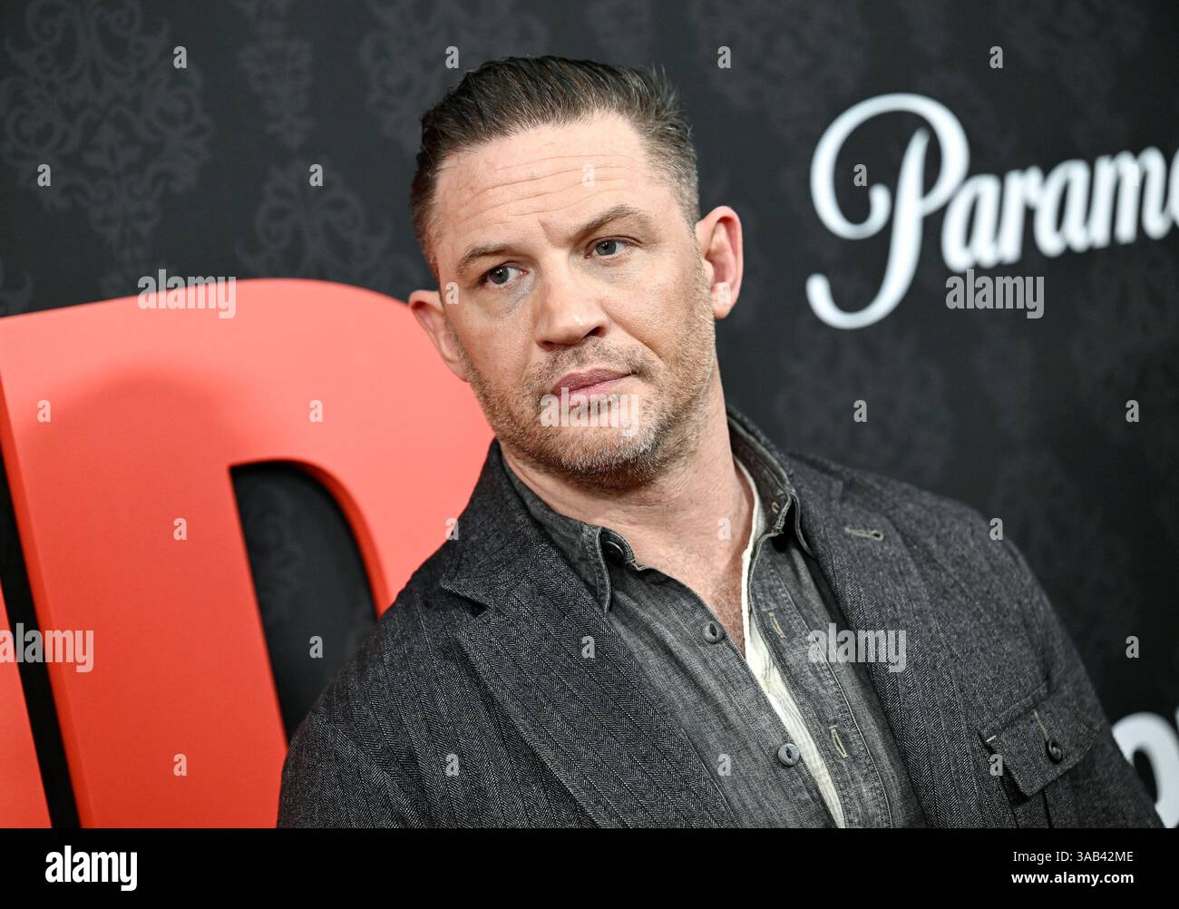 Tom Hardy attends the Paramount+ television series premiere of "MobLand