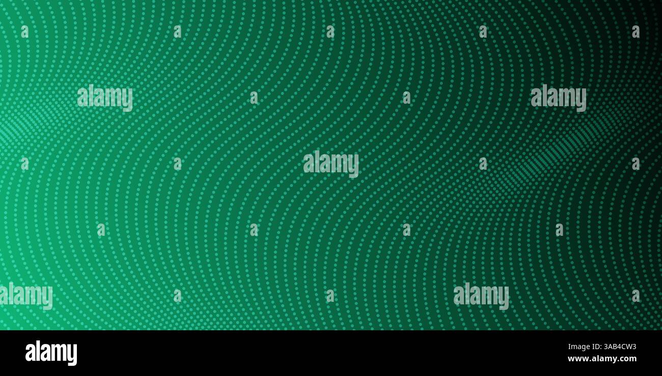 Abstract green background with wavy patterns creating a fluid design Stock Vector