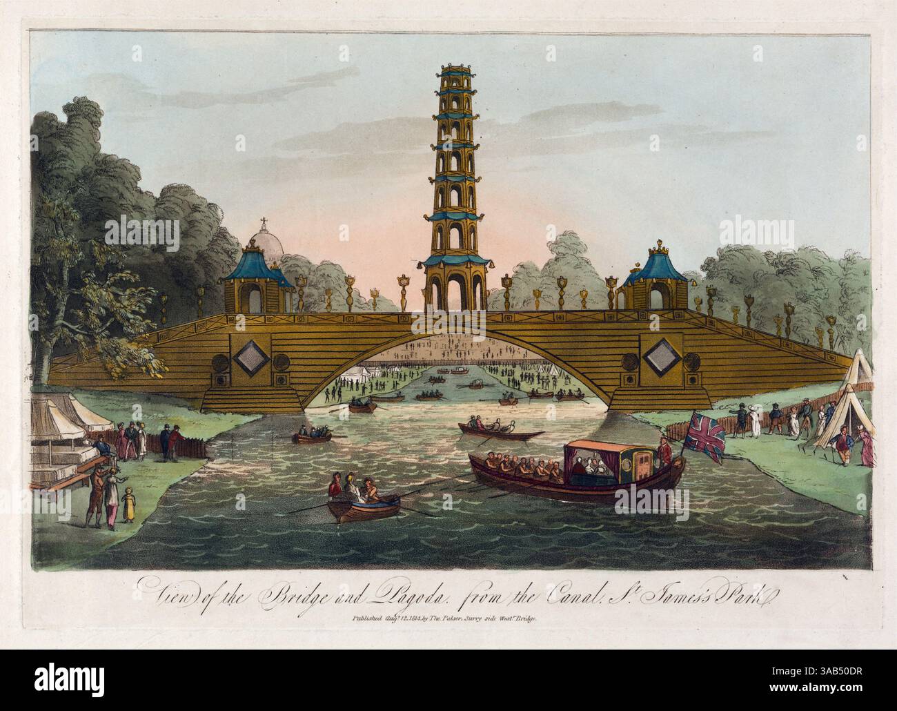 St james park london antique hi-res stock photography and images