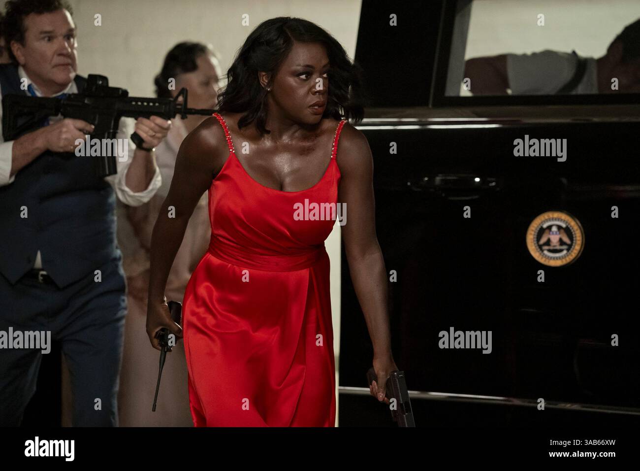 April 10, 2025. TITLE: G20. STUDIO: Amazon Studios. DIRECTOR: Patricia Riggen. PLOT: Terrorists take over the G20 summit with President Sutton, bringing her governing and military experience to defend her family, company, and the world. STARRING: VIOLA DAVIS as President Danielle Sutton. (Credit Image: © Amazon Studios/Entertainment Pictures/ZUMAPRESS.com) EDITORIAL USAGE ONLY! Not for Commercial USAGE! Stock Photo