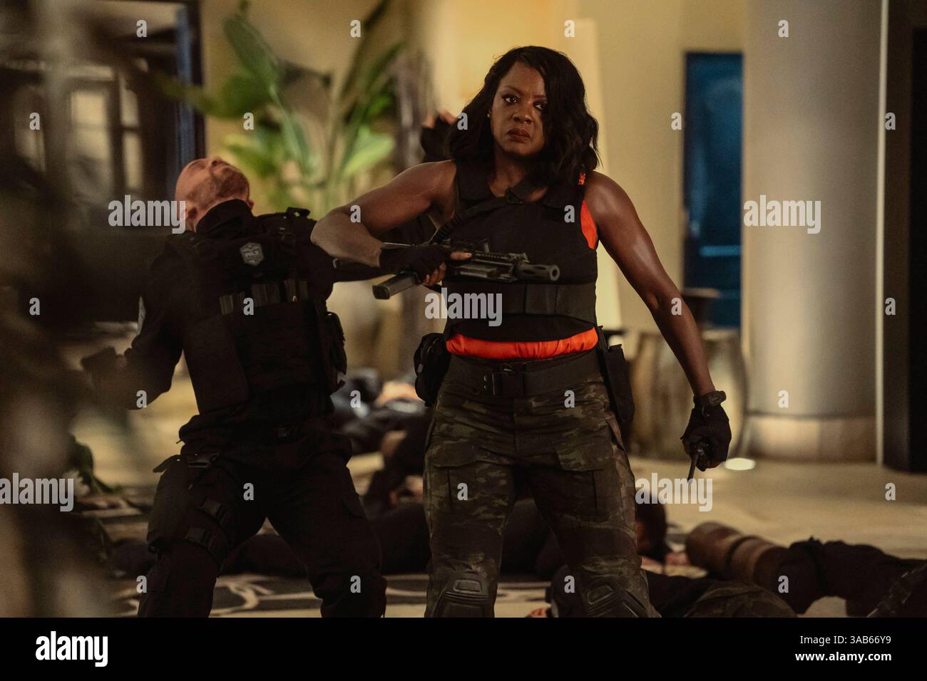 April 10, 2025. TITLE: G20. STUDIO: Amazon Studios. DIRECTOR: Patricia Riggen. PLOT: Terrorists take over the G20 summit with President Sutton, bringing her governing and military experience to defend her family, company, and the world. STARRING: VIOLA DAVIS as President Danielle Sutton. (Credit Image: © Amazon Studios/Entertainment Pictures/ZUMAPRESS.com) EDITORIAL USAGE ONLY! Not for Commercial USAGE! Stock Photo