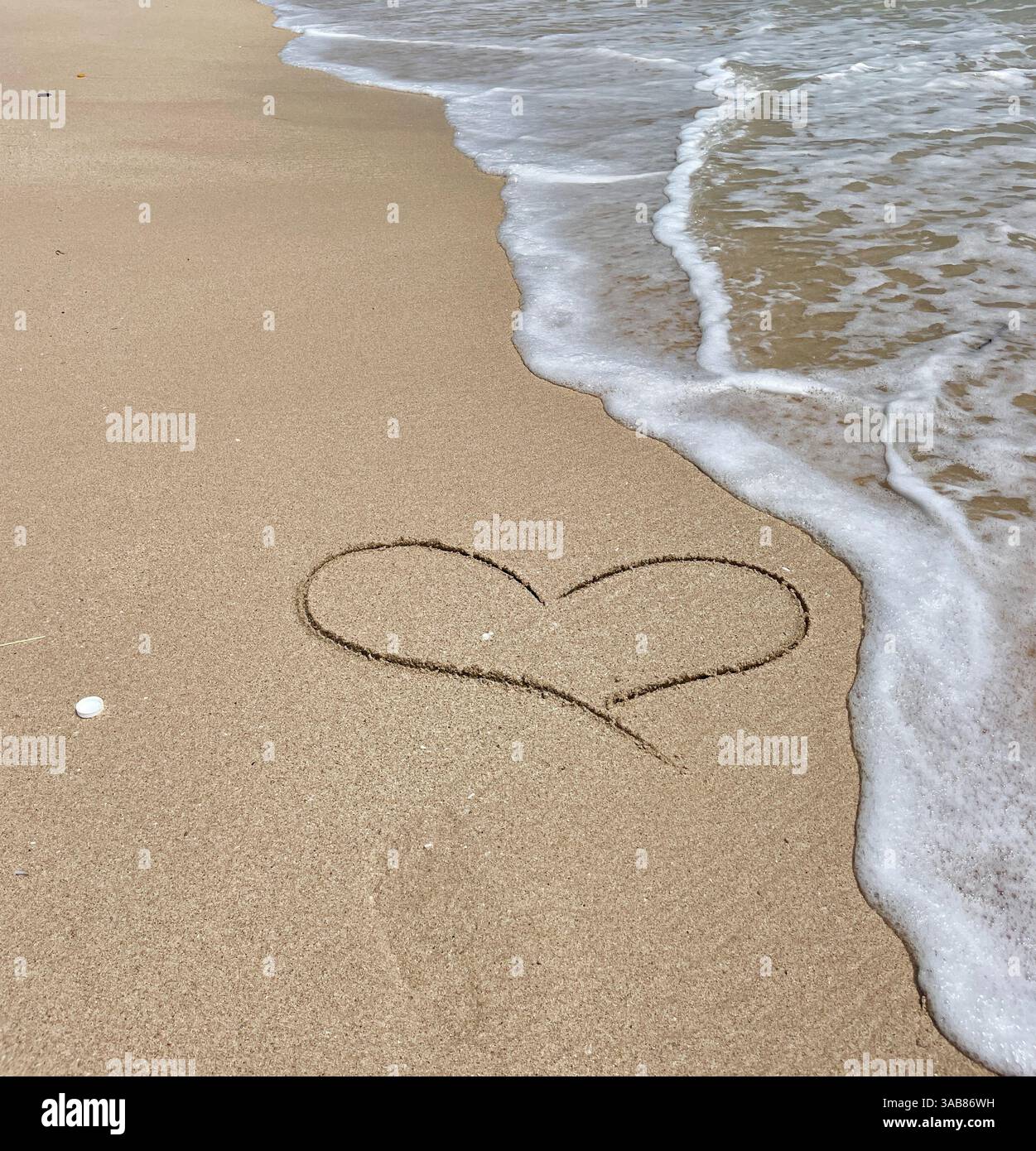 POV: Bali Ocean Love(r) - Smartphone Captured Stock Image