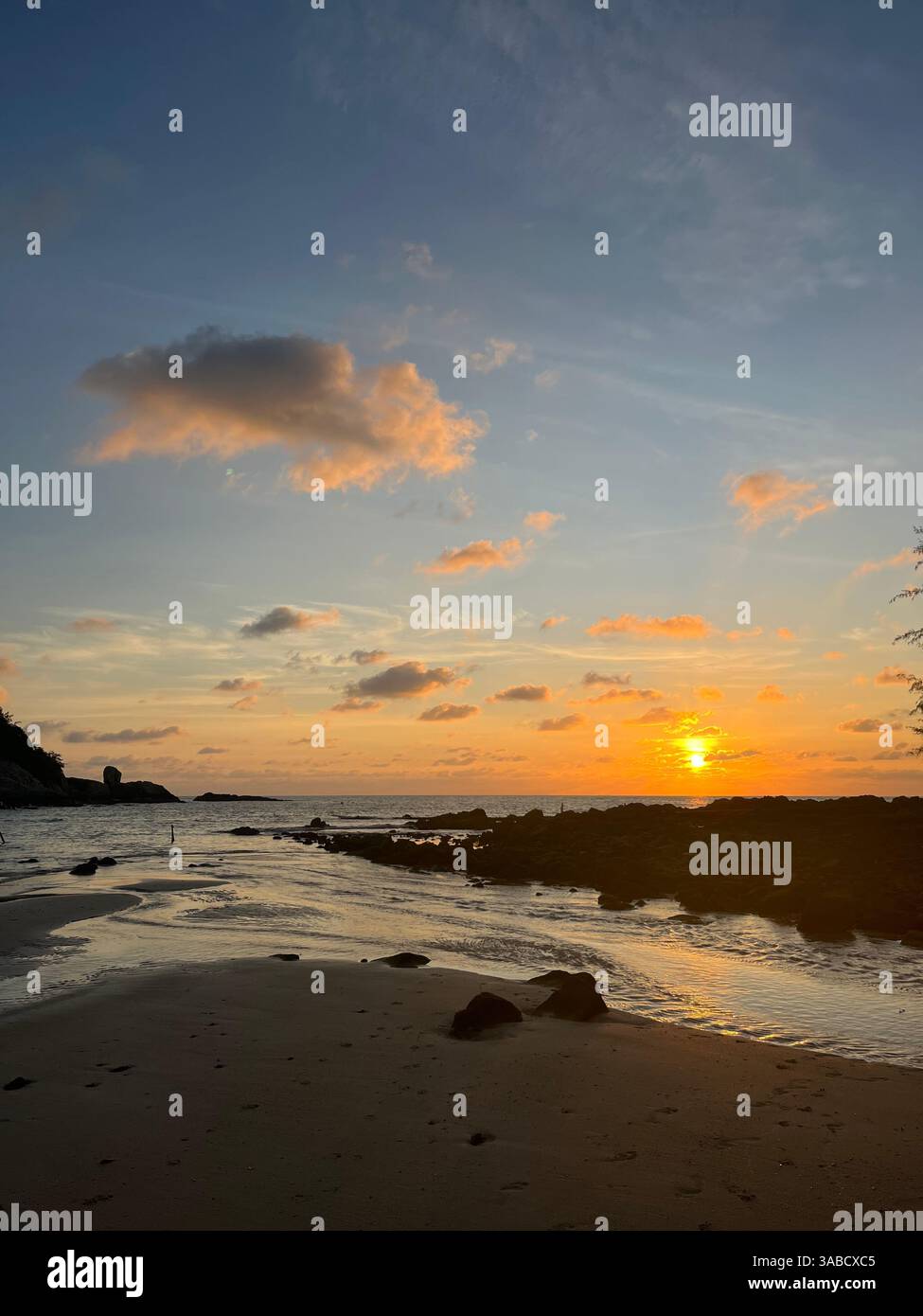 This photograph was taken on Koh Samui at sunrise - Smartphone Captured Stock Image