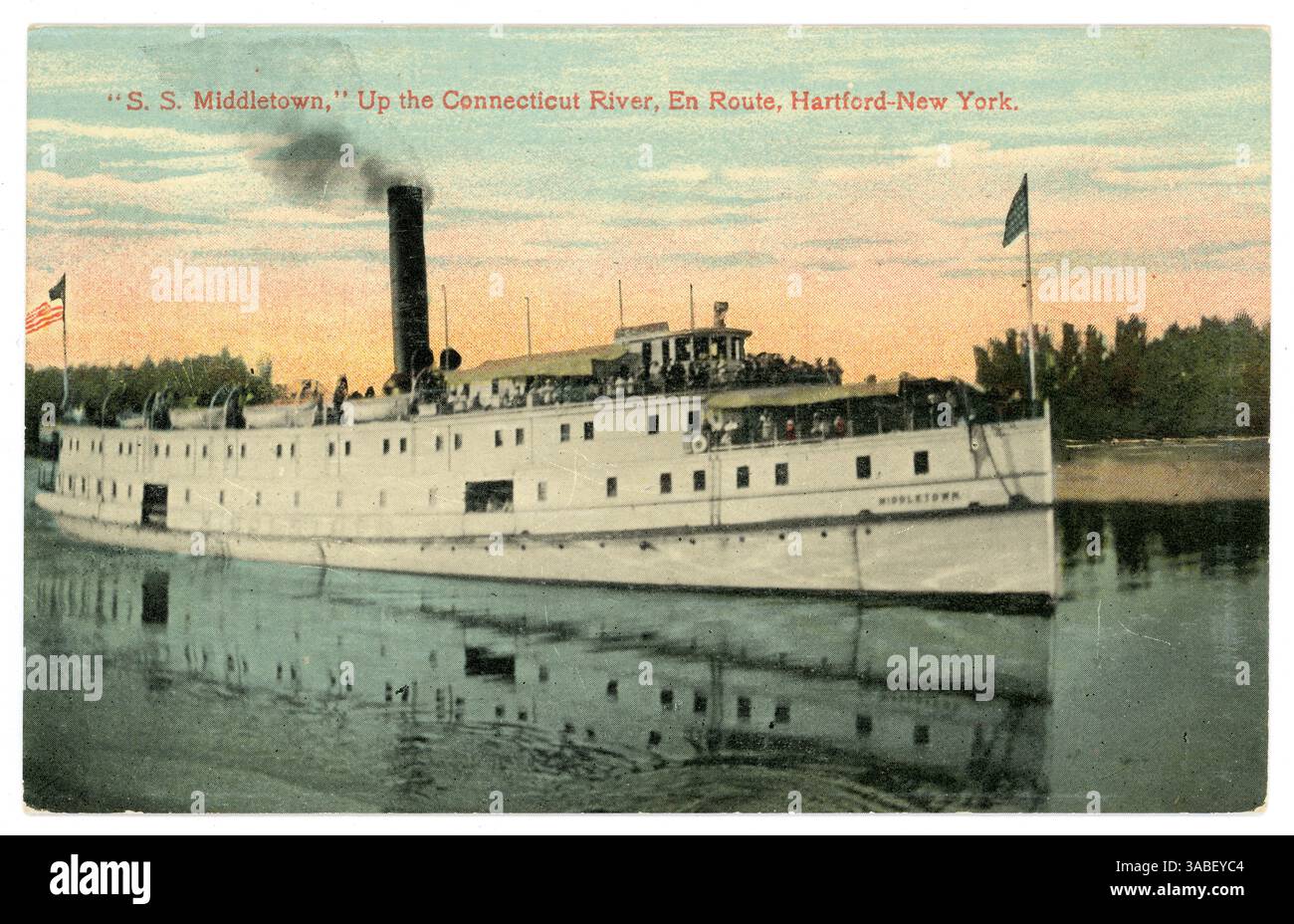 1907 USA postcard of steamboat docked at levee, Tell City Indiana 1907 USA postcard of steamboat docked at levee, Tell City Indiana