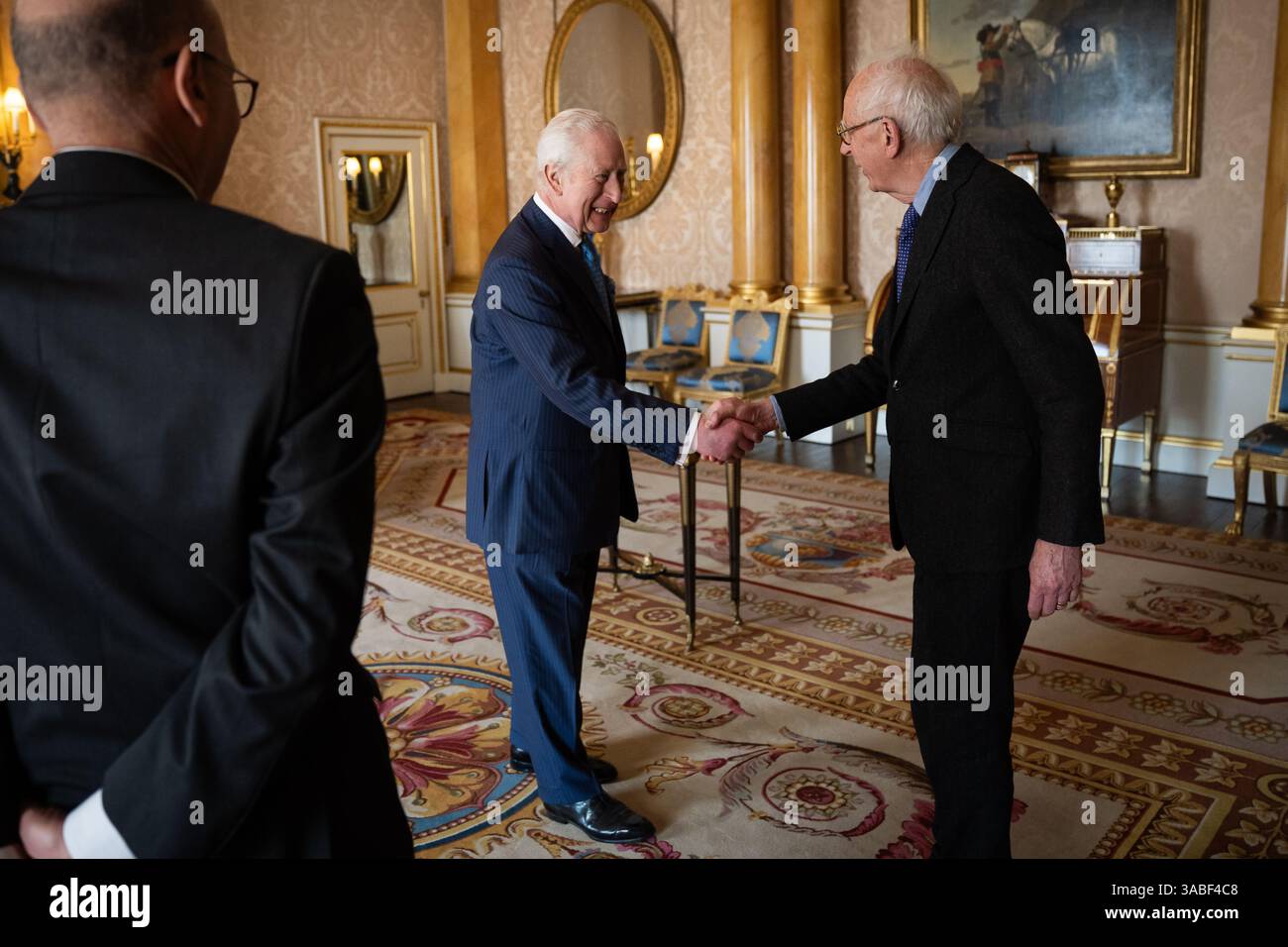 King Charles III, Patron, the Royal Society, receives Professor Sir ...