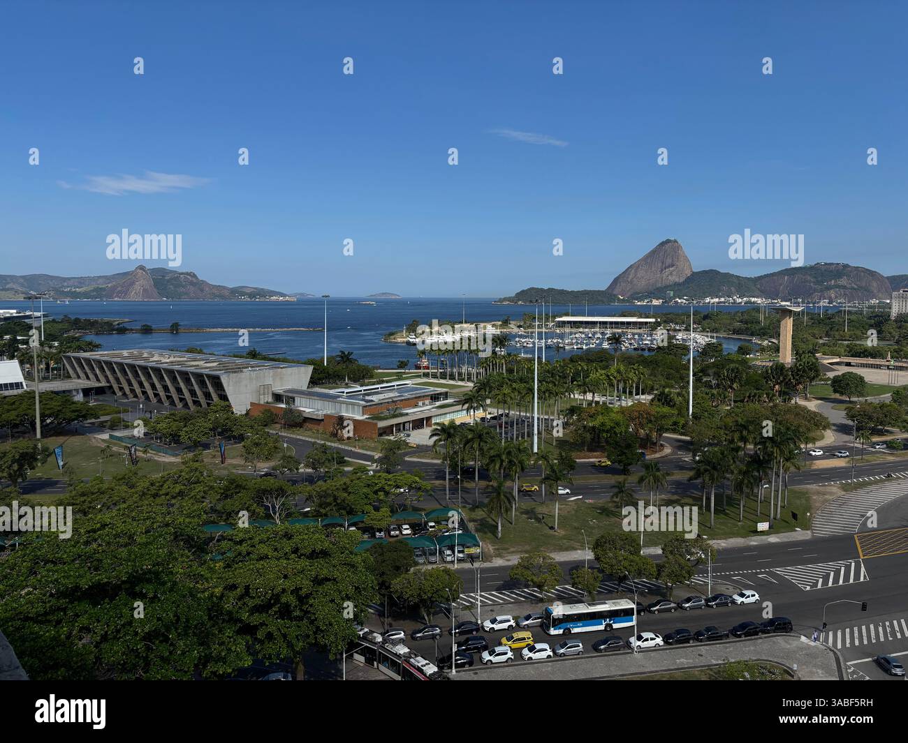 Guanabara Bay, Modern Art Museum, Rio de Janeiro, Brazil - Smartphone Captured Stock Image