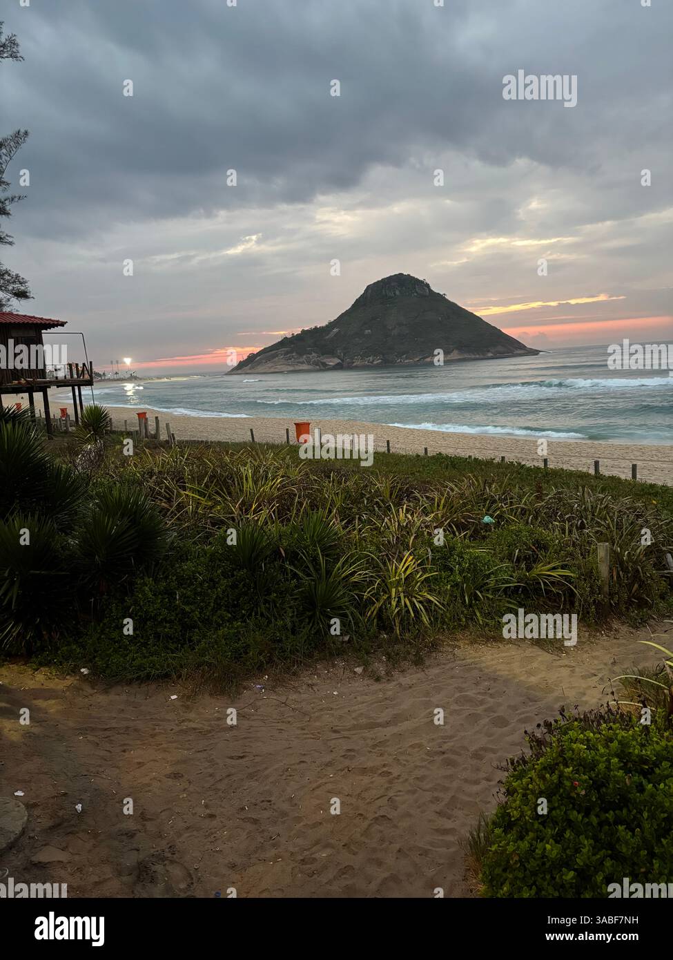 Macumba Beach, Rio de Janeiro, Brazil - Smartphone Captured Stock Image
