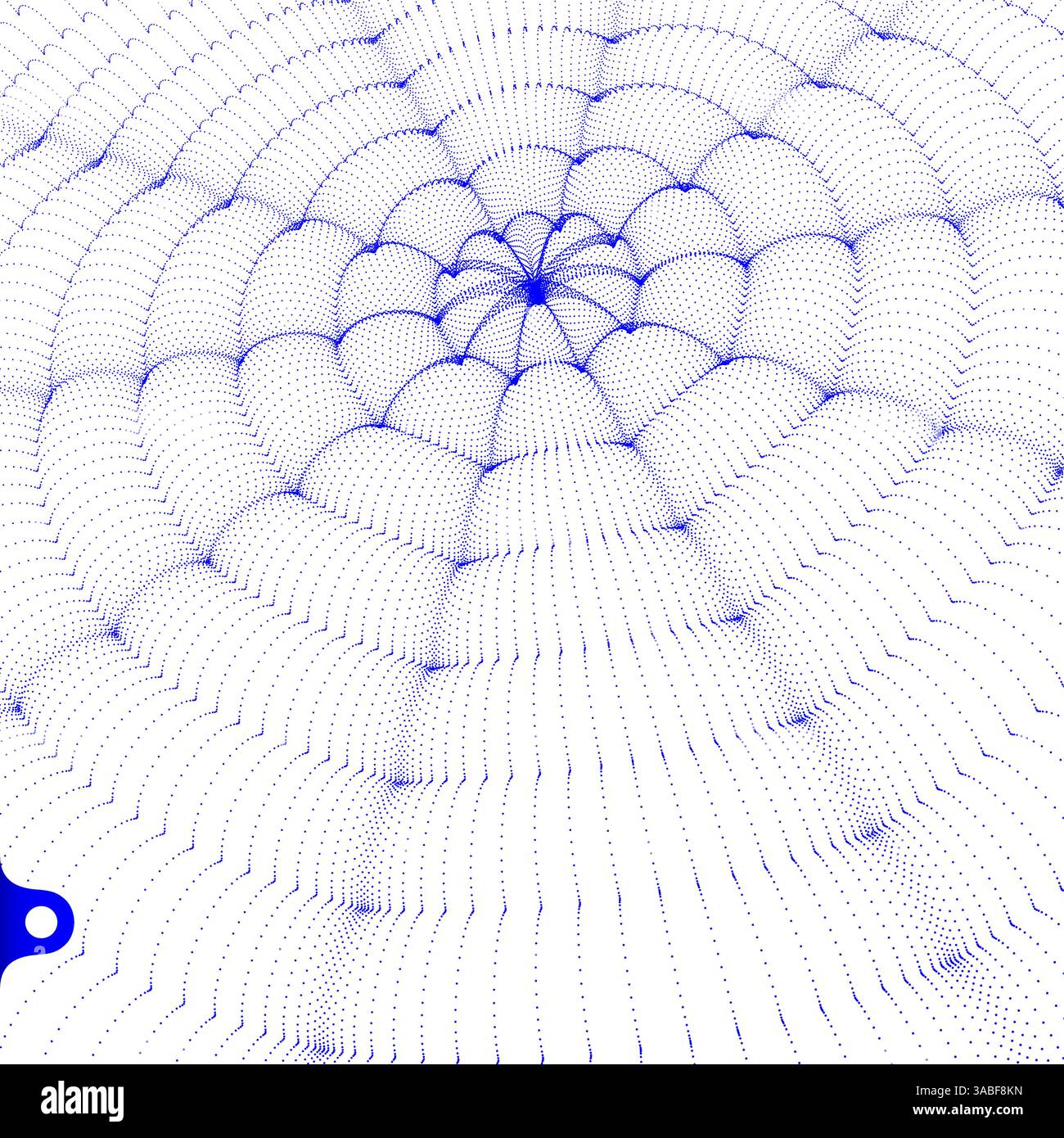 3D wavy background with ripple effect. Grid surface for design. Vector ...
