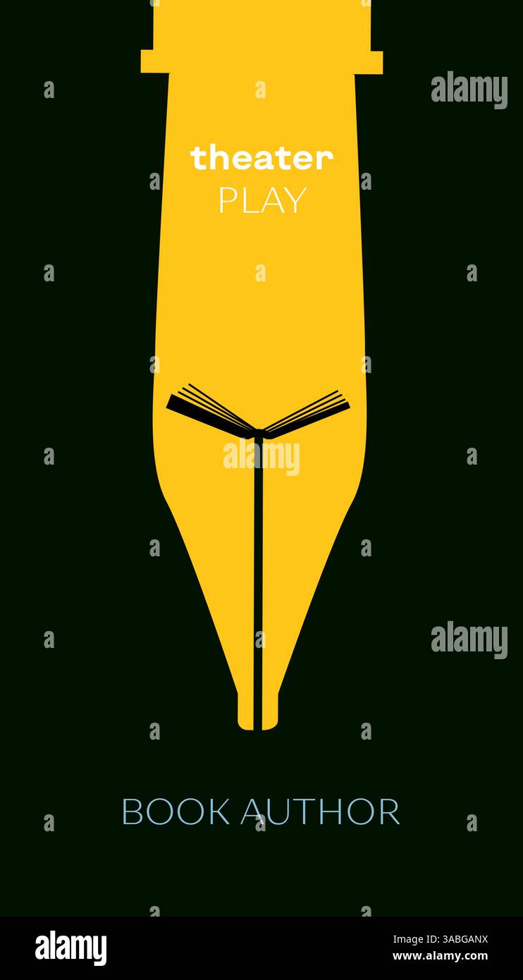 Poetry Book Theater Play Poster Stock Vector Image & Art - Alamy