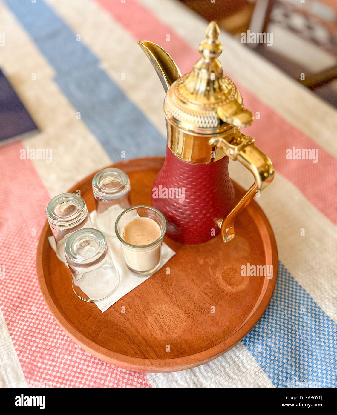 Dallah or Traditional Arabic coffee mug - Smartphone Captured Stock Image