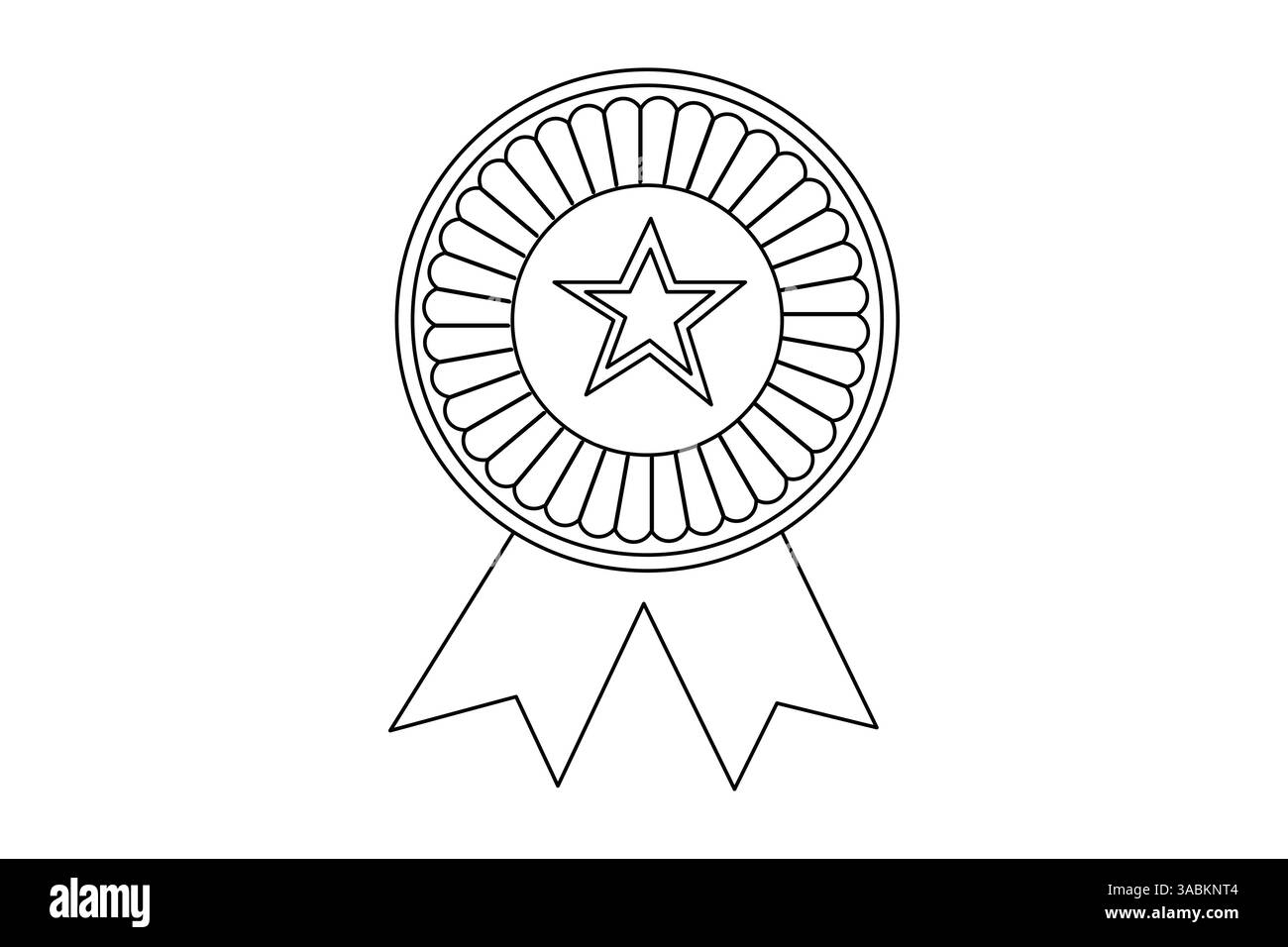 Achievement Badge icon single line art from line vector art isolated ...