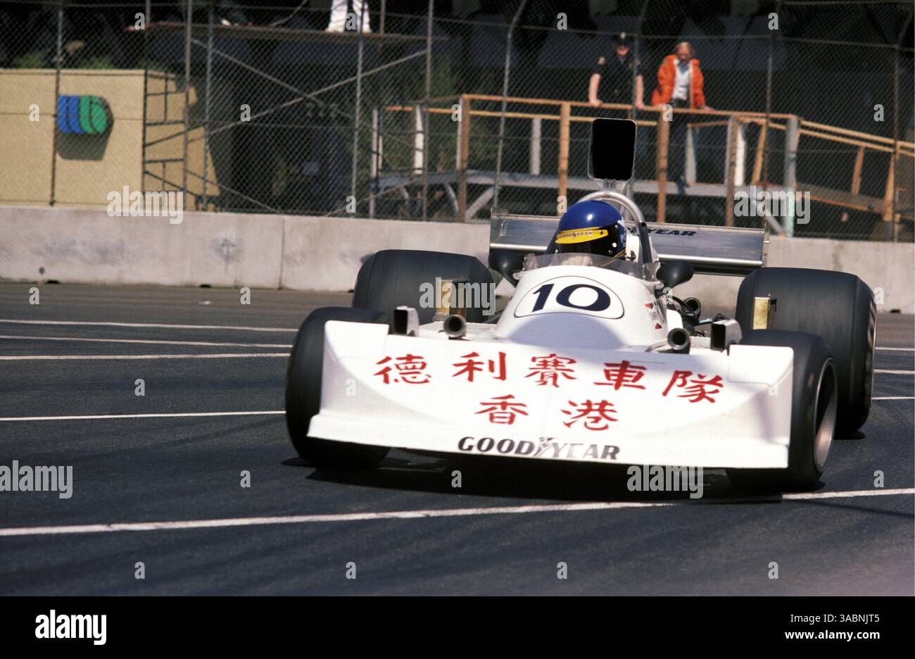 The March 761 at the Long Beach Grand Prix, driven by Ronnie