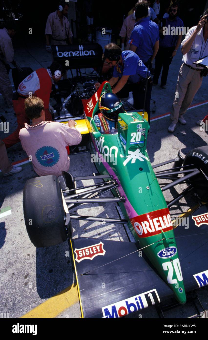 Thierry Boutsen Benetton Ford B187 F1. 1987 British GP Silverstone - a