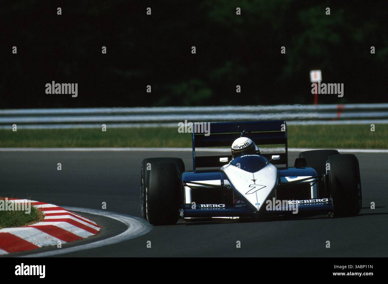 Miniature Spark Brabham BT56 N°7 – GP Mexique 1987, Riccardo Patrese, 1/43, Résine, Prévente