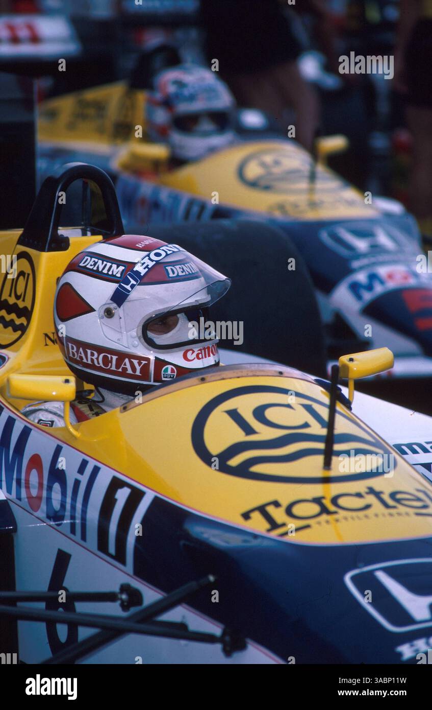 PHENIX　nelson piquet F1 レーシングジャケット 　M Nelson Piquet, Williams-Honda FW11, Grand Prix of Brazil