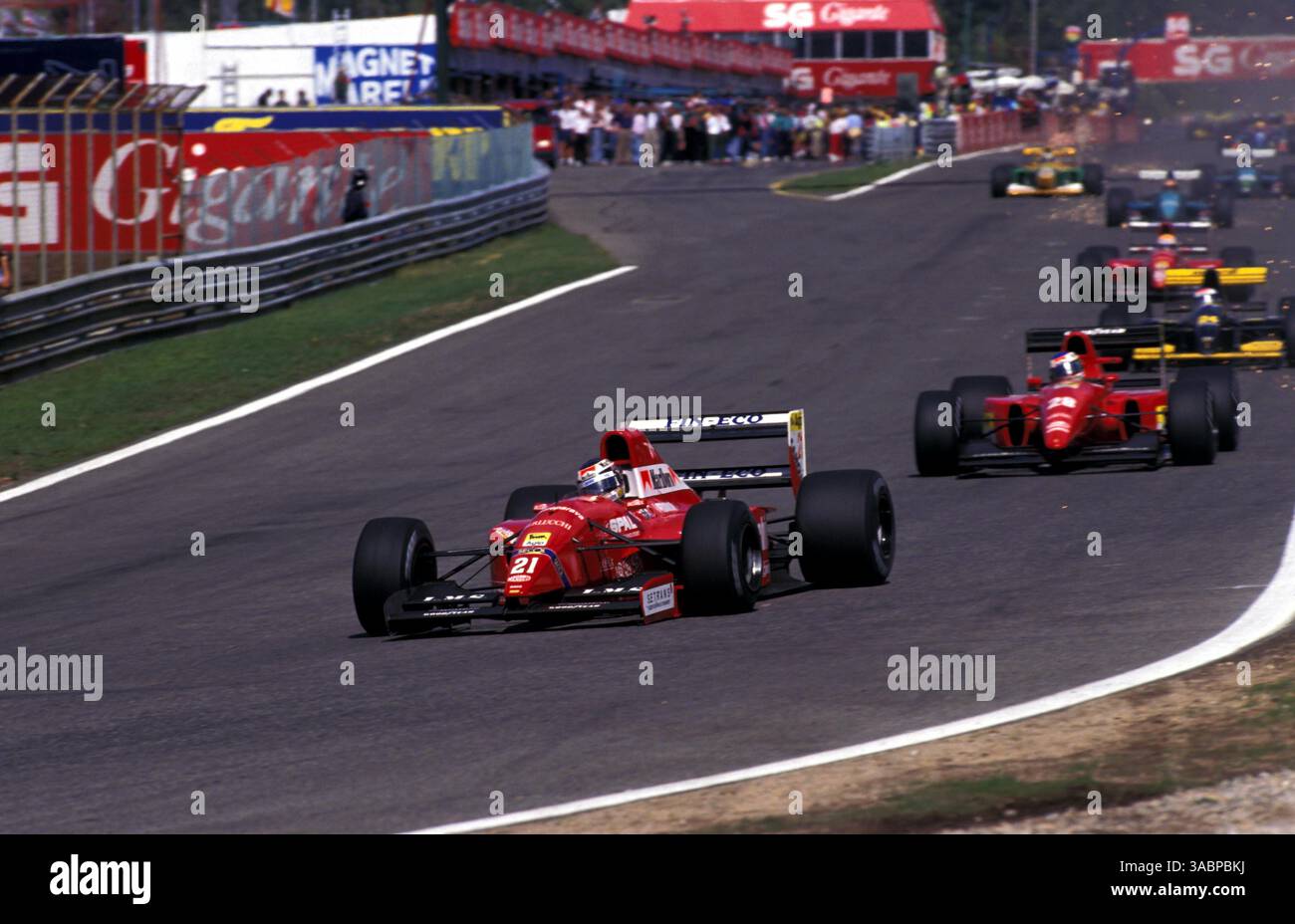 Photo Ancienne F1 - Pilote Jj Lehto Chez Dallara (1991) - Tirage Original