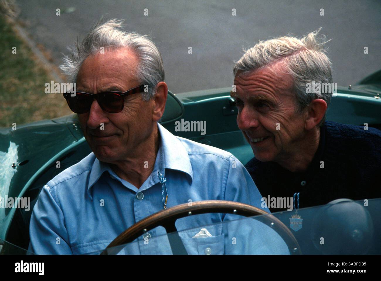 Roy Salvadori(GBR) left, and Tony Brooks(GBR) Goodwood Featival 1995 ...