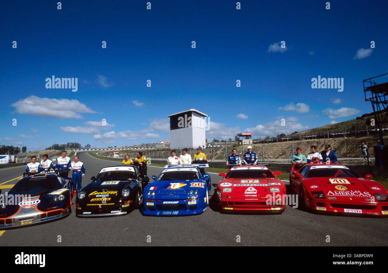 The different cars that will take part in the opening round of the BPR ...