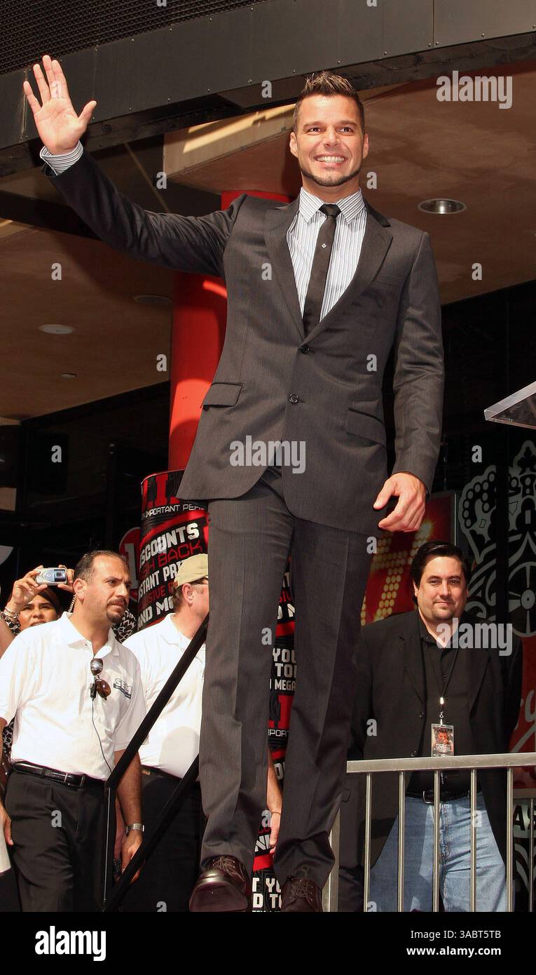 Tb Ricky Oct 16, 2007; Hollywood, California, USA; Singer/Actor RICKY MARTIN ...