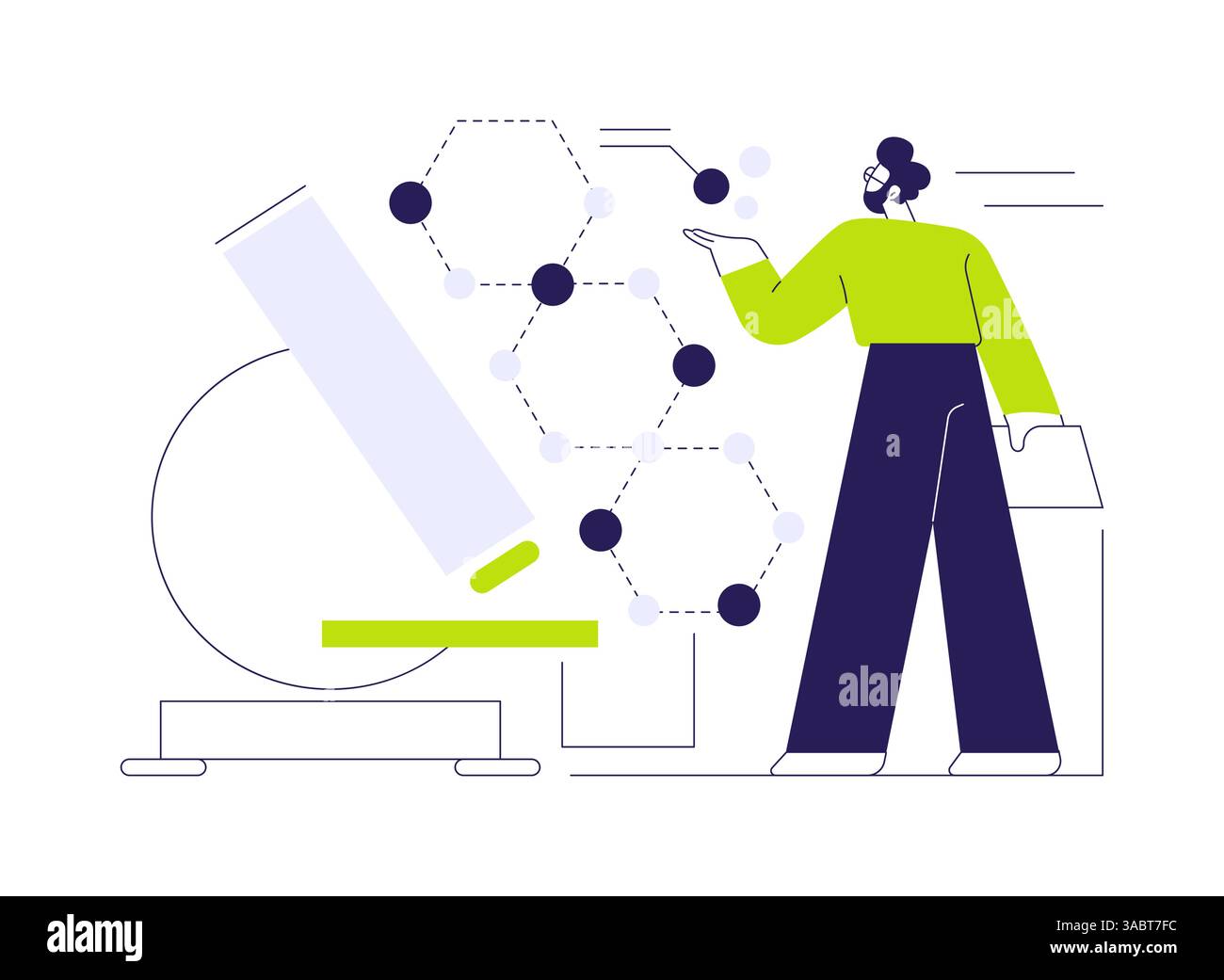 Develop nanomaterial abstract concept vector illustration Stock Vector ...