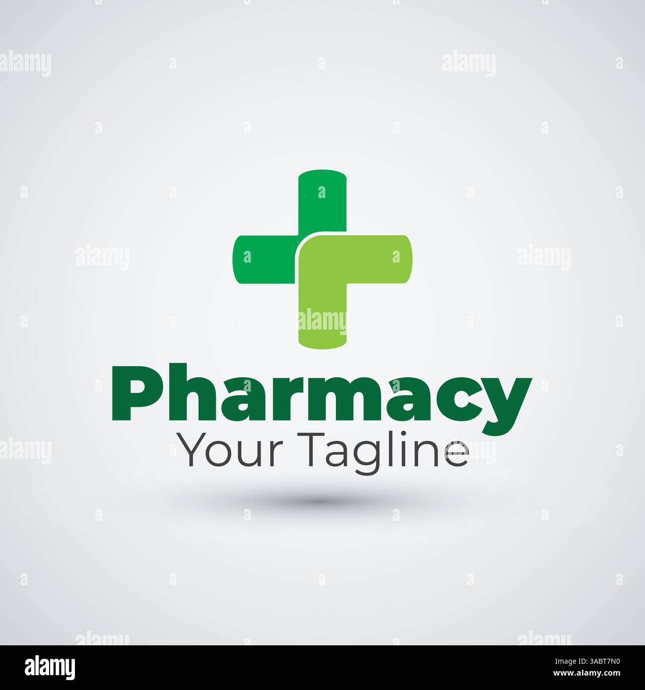 Flat Pharmacy logo design icon template Stock Vector