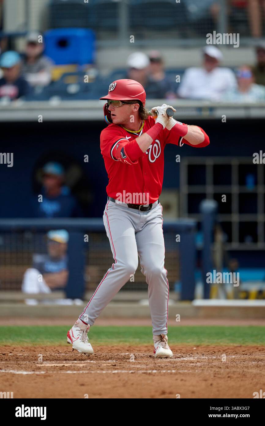 Rob Hassel Washington Nationals Robert Hassell III (57) at bat during an MLB ...