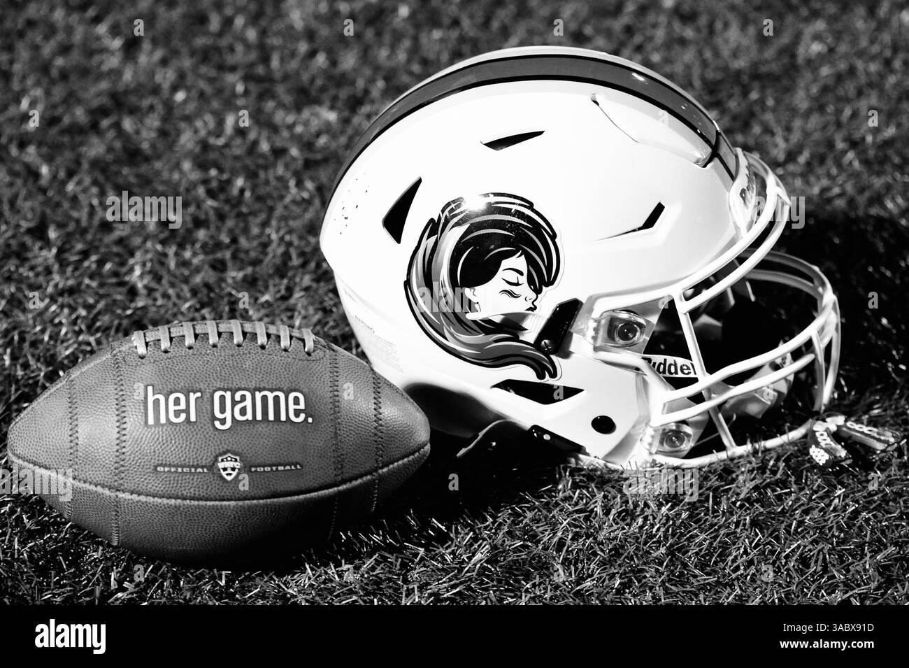 Paterson, USA. 01st Apr, 2025. The Jersey Shore Wave women's football team, a part of the WNFC (Women's National Football Conference), will play their 2025 season home opener on April 5th at Hinchcliffe Stadium in Paterson, New Jersey. (Photo by Jess Stiles/Sipa USA) Credit: Sipa USA/Alamy Live News Stock Photo