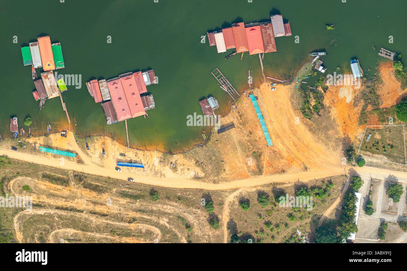 The way of life of the villagers along Doi Tao Lake. A bird's eye view ...