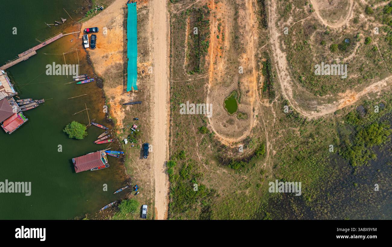 The way of life of the villagers along Doi Tao Lake. A bird's eye view ...