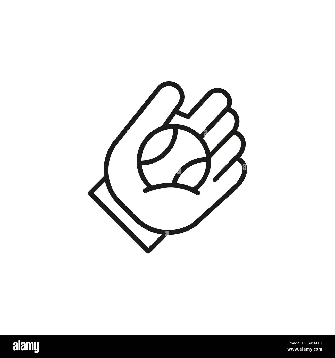 Baseball Mitten Icon Stock Vector Image & Art - Alamy