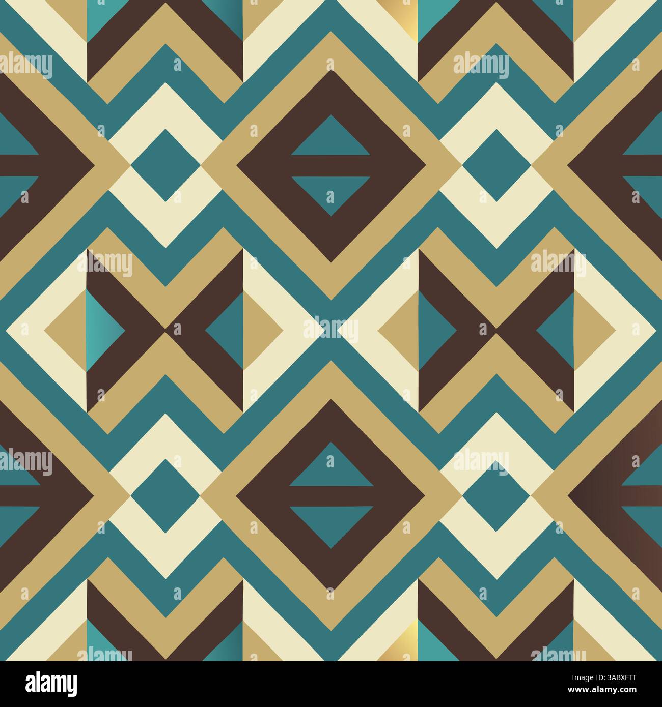 Vibrant geometric pattern with contrasting colors and shapes in a ...