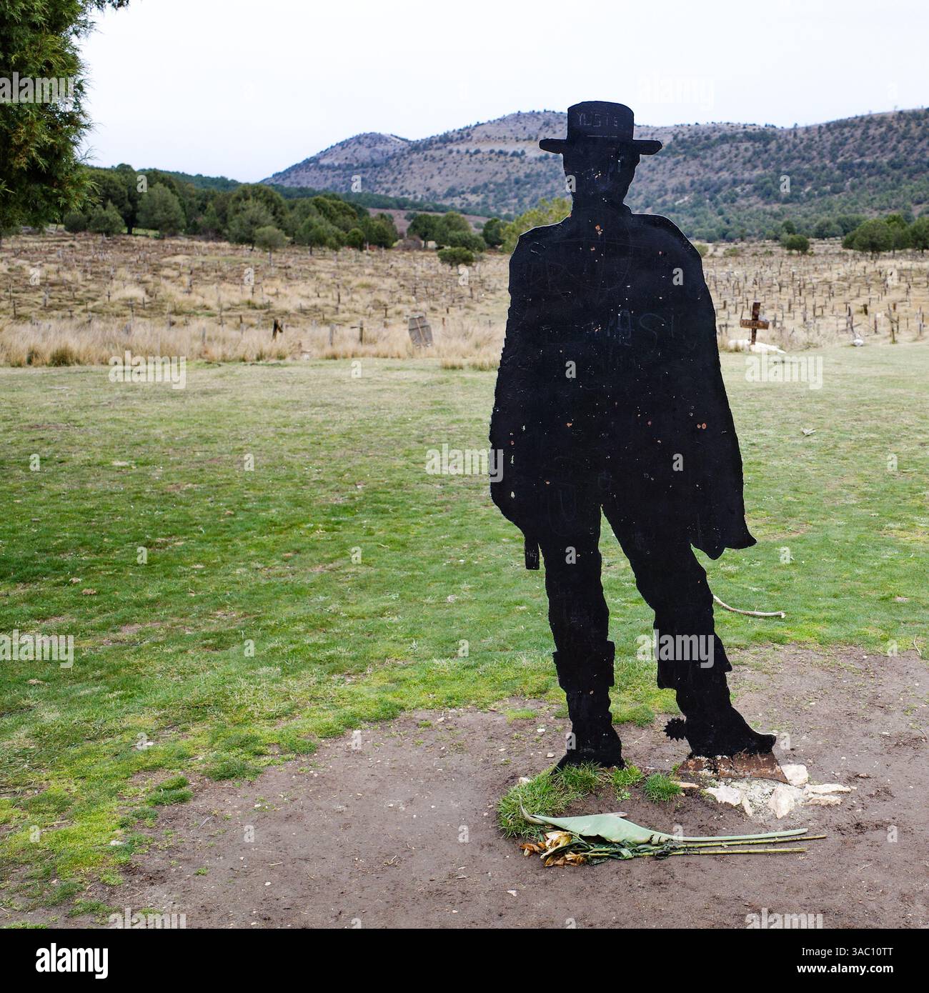 Burgos, Spain - 3 March, 2025: Sad Hill Cemetery, set for the finale of ...