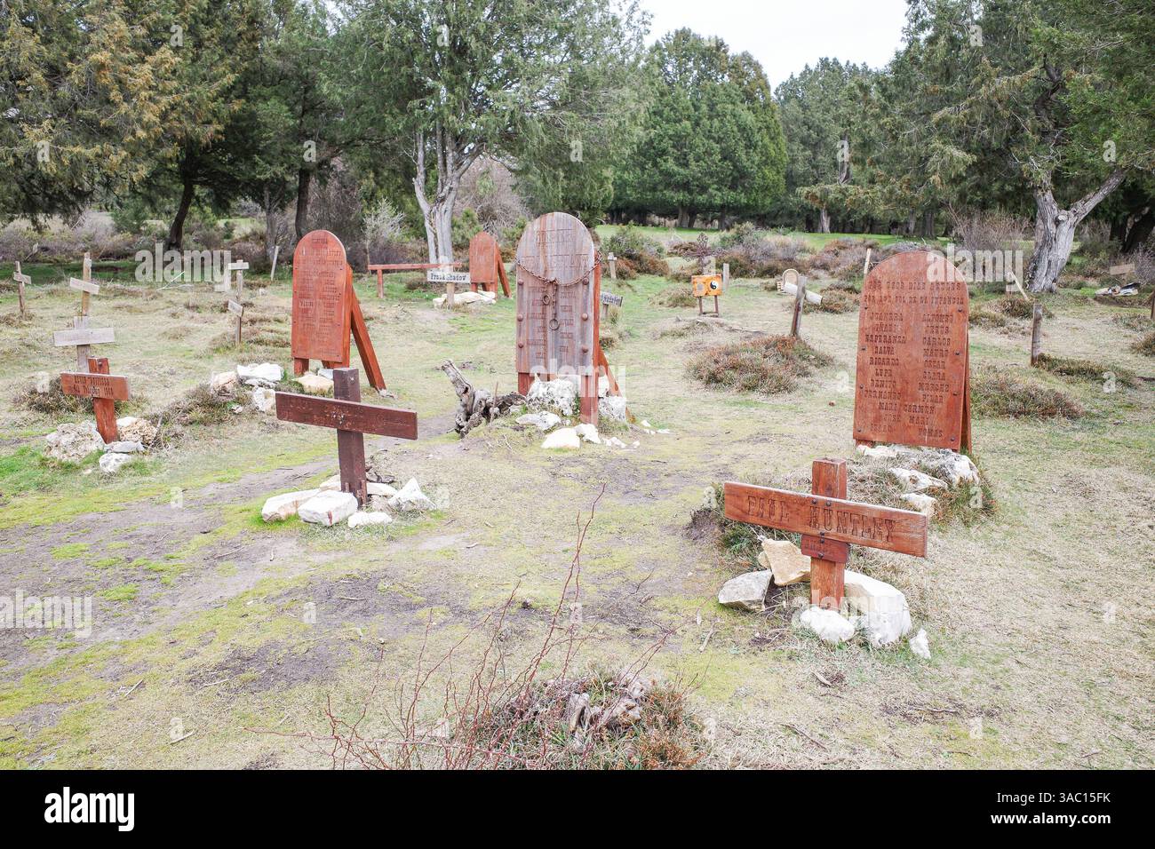 Burgos, Spain - 3 March, 2025: Sad Hill Cemetery, set for the finale of ...