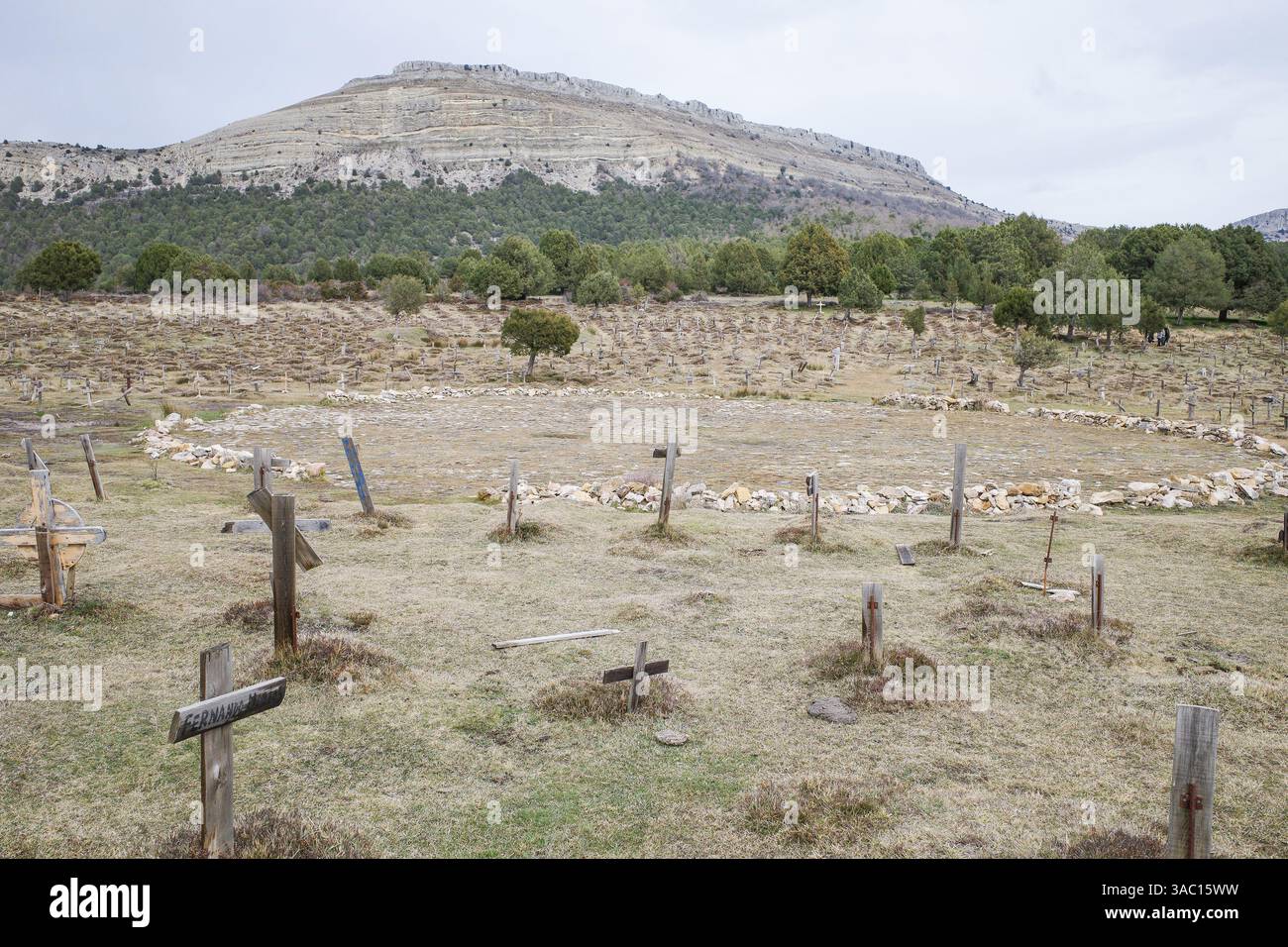 Burgos, Spain - 3 March, 2025: Sad Hill Cemetery, set for the finale of ...