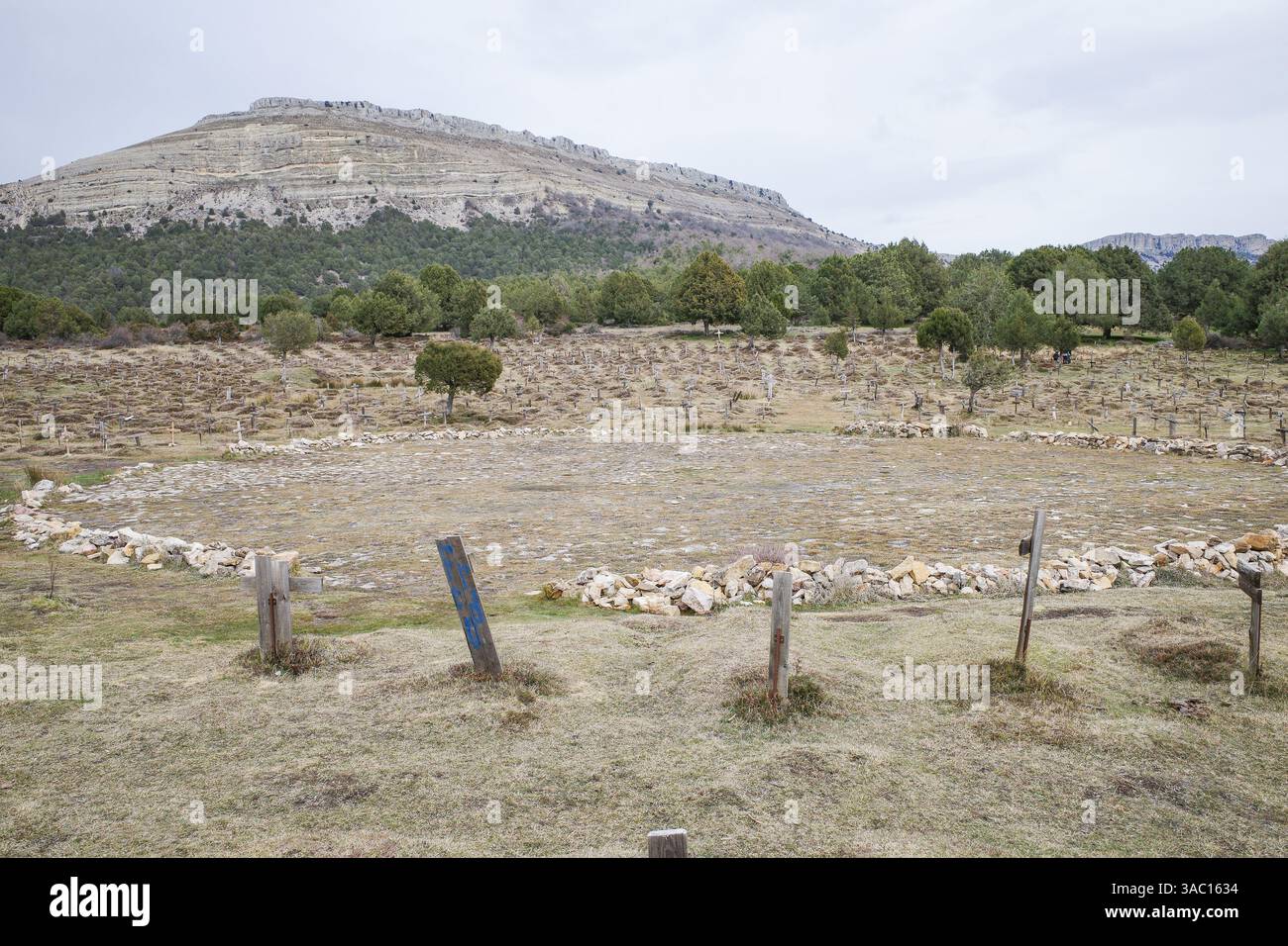 Burgos, Spain - 3 March, 2025: Sad Hill Cemetery, set for the finale of ...