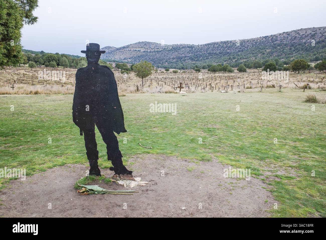 Burgos, Spain - 3 March, 2025: Sad Hill Cemetery, set for the finale of ...