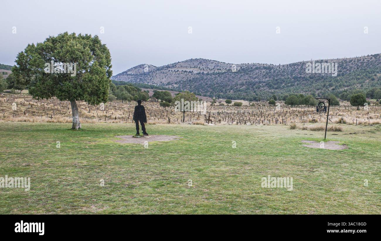 Burgos, Spain - 3 March, 2025: Sad Hill Cemetery, set for the finale of ...