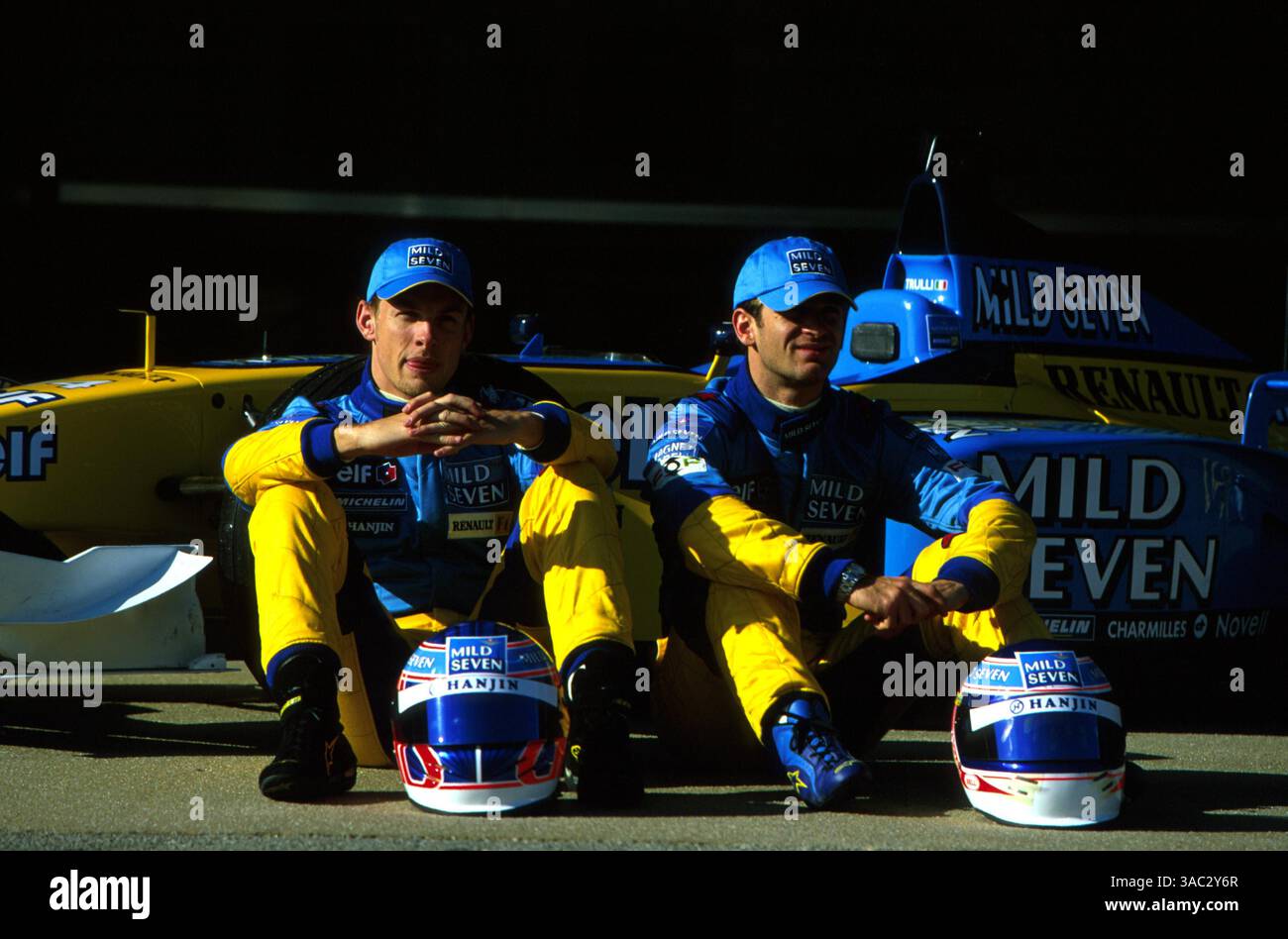 Carte Postale Renault F1 Team - Trulli, Button, Alonso - Saison 2002