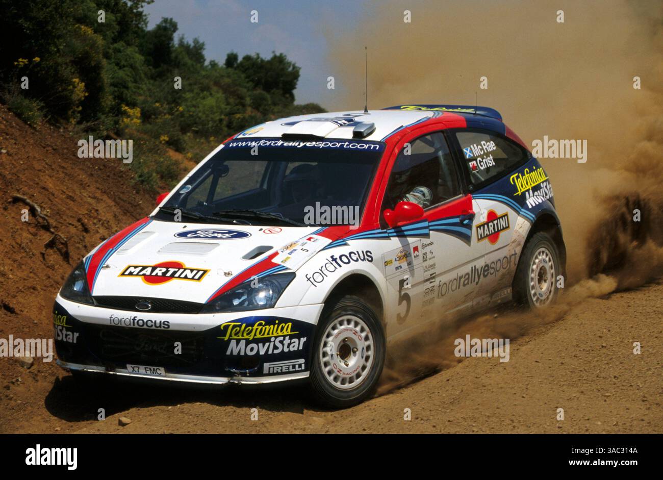 Colin McRae y Nicky Grist. Ford Focus WRC '02. Ford Motor Co. Ltd. 38. Rally Catalunya - Costa Brava - Rally de España 2002