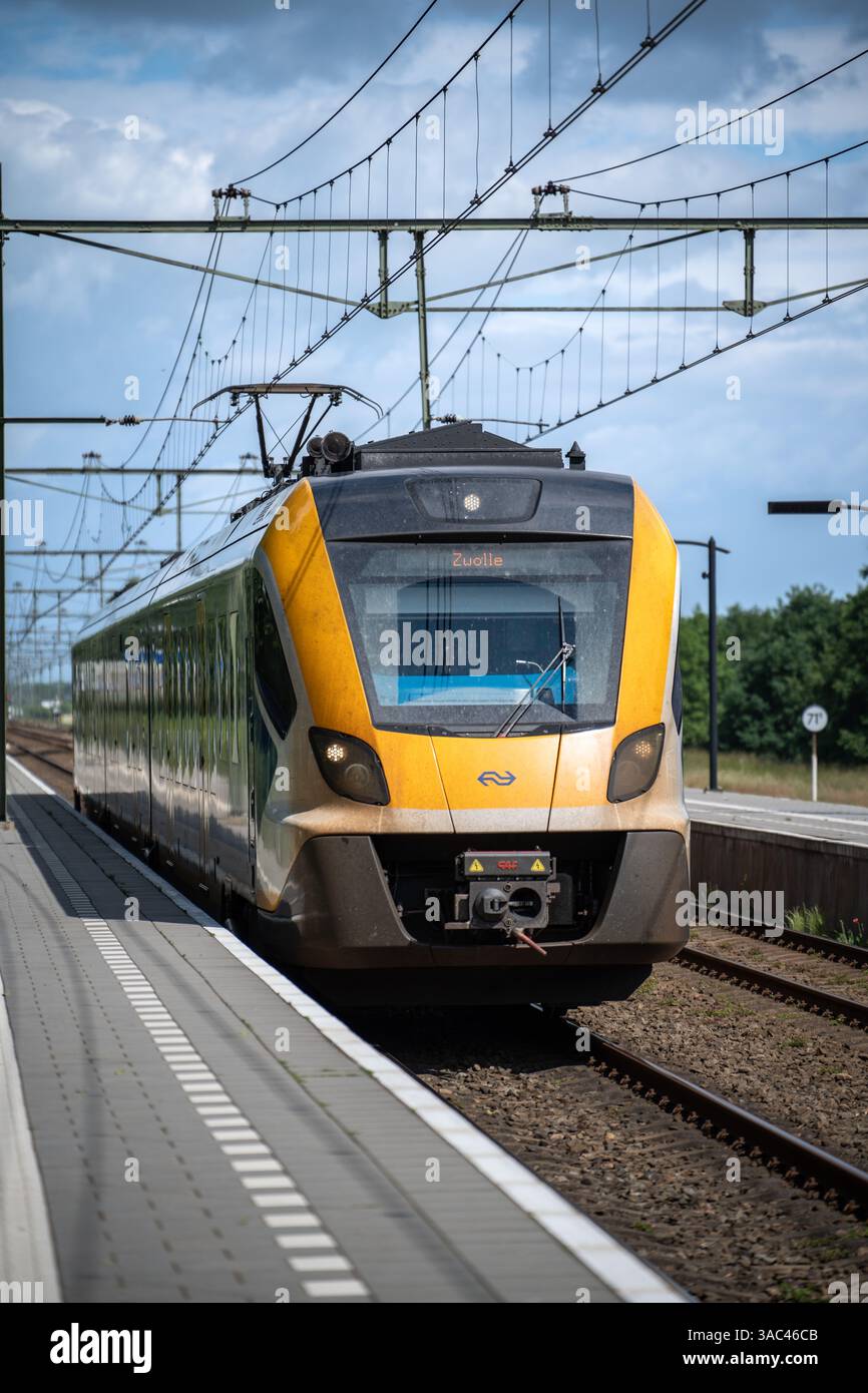 Haren, Netherlands - June 6, 2024: Dutch Sprinter Train (SNG) from ...