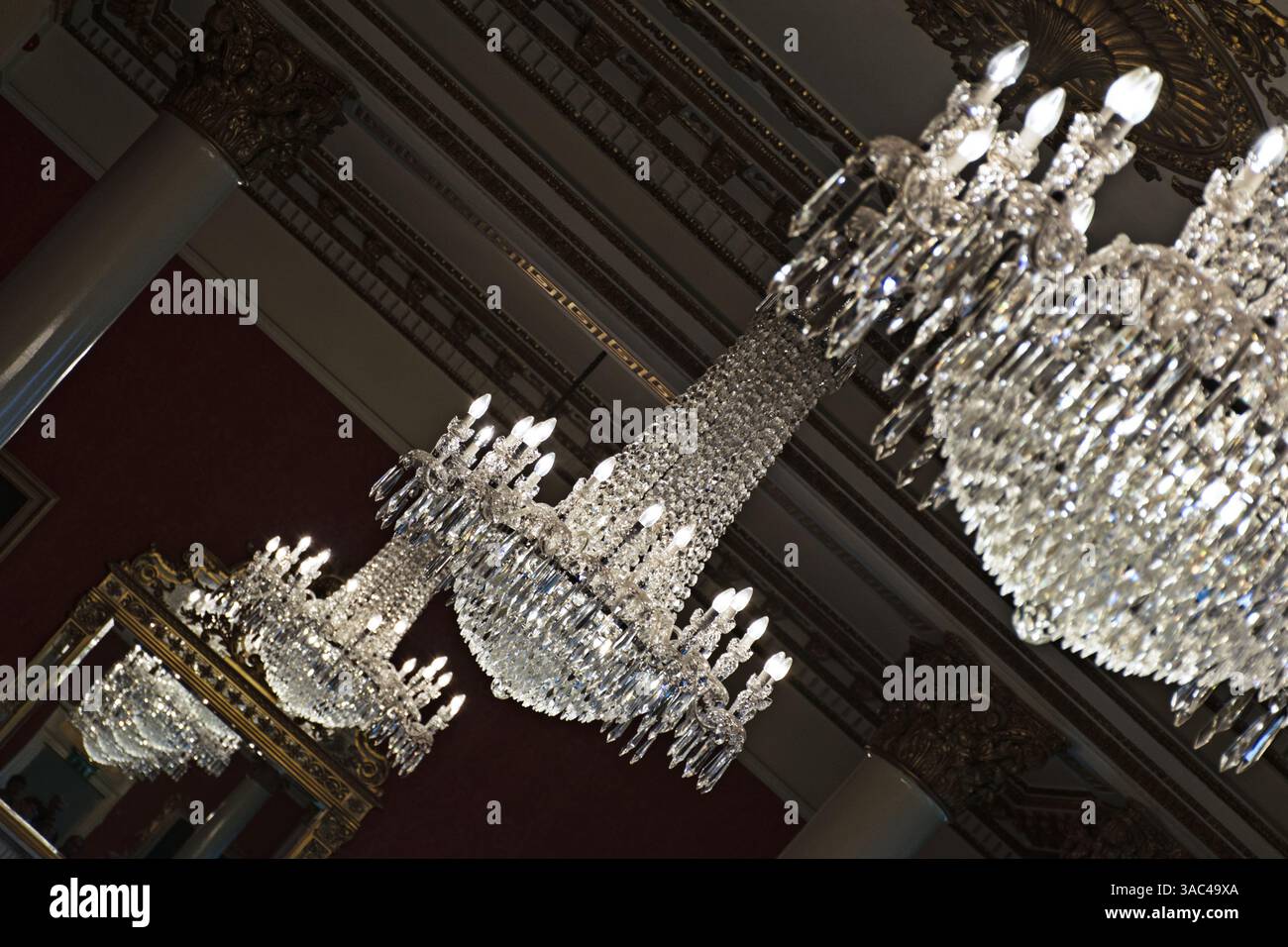 Sparkling chandeliers hi-res stock photography and images - Alamy