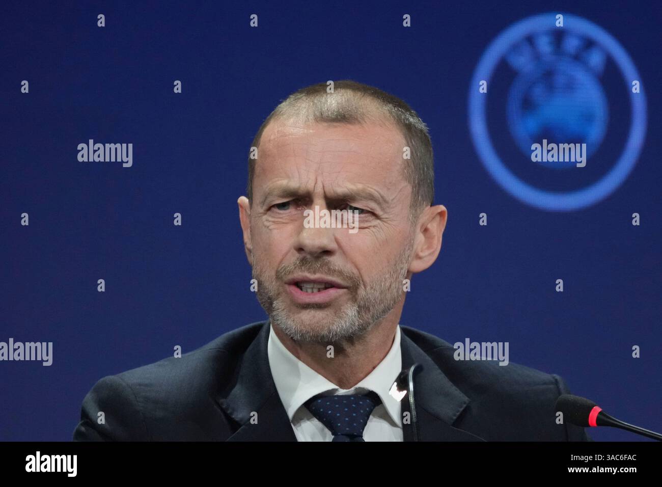 Aleksander Ceferin UEFA press conference Why did UEFA move the Champions League final kick-off time?