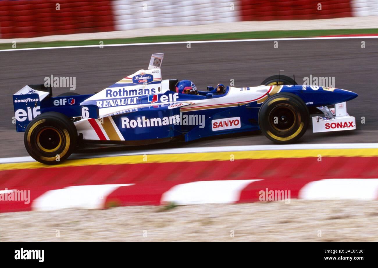 Photo Ancienne Jacques Villeneuve – Williams Renault FW18 – GP Portugal Estoril 1996