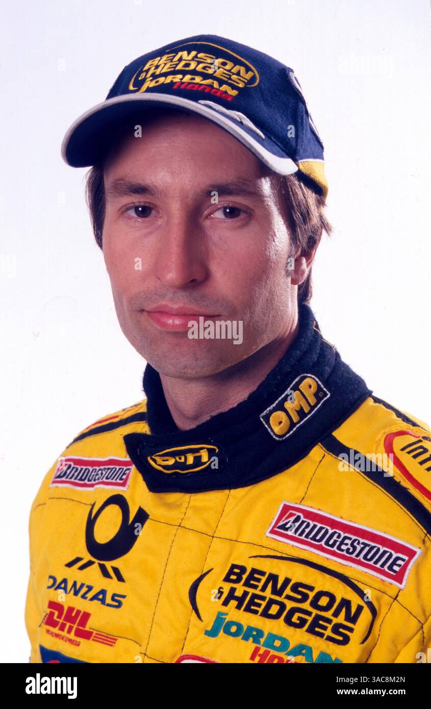 Jordan formula 1 driver Heinz Harald Frentzen of Germany tests his