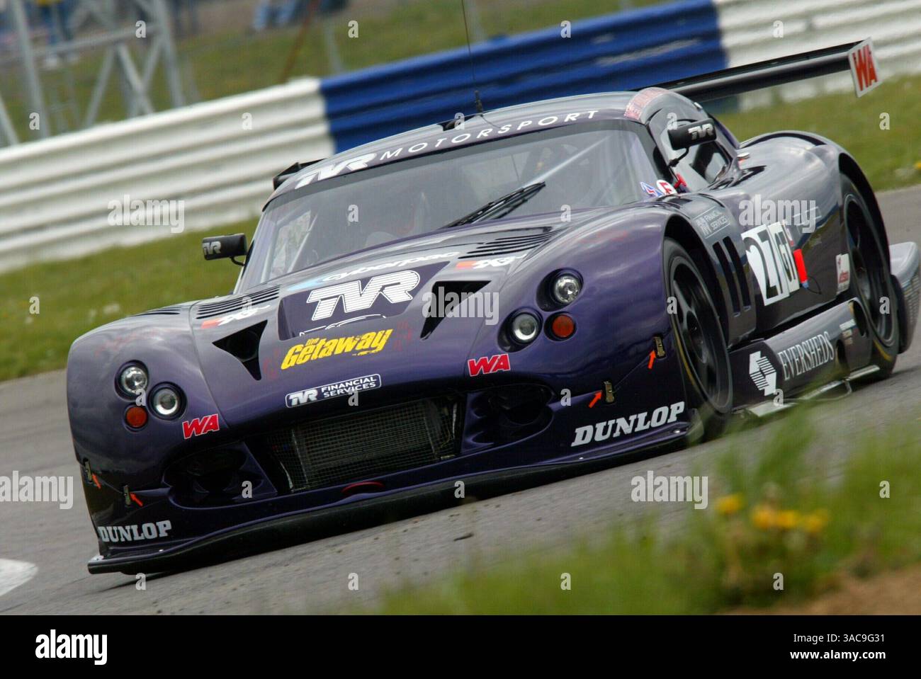 Rob Barff (GBR) and Michael Caine (GBR) TVR Cerbera Speed 12 finished ...