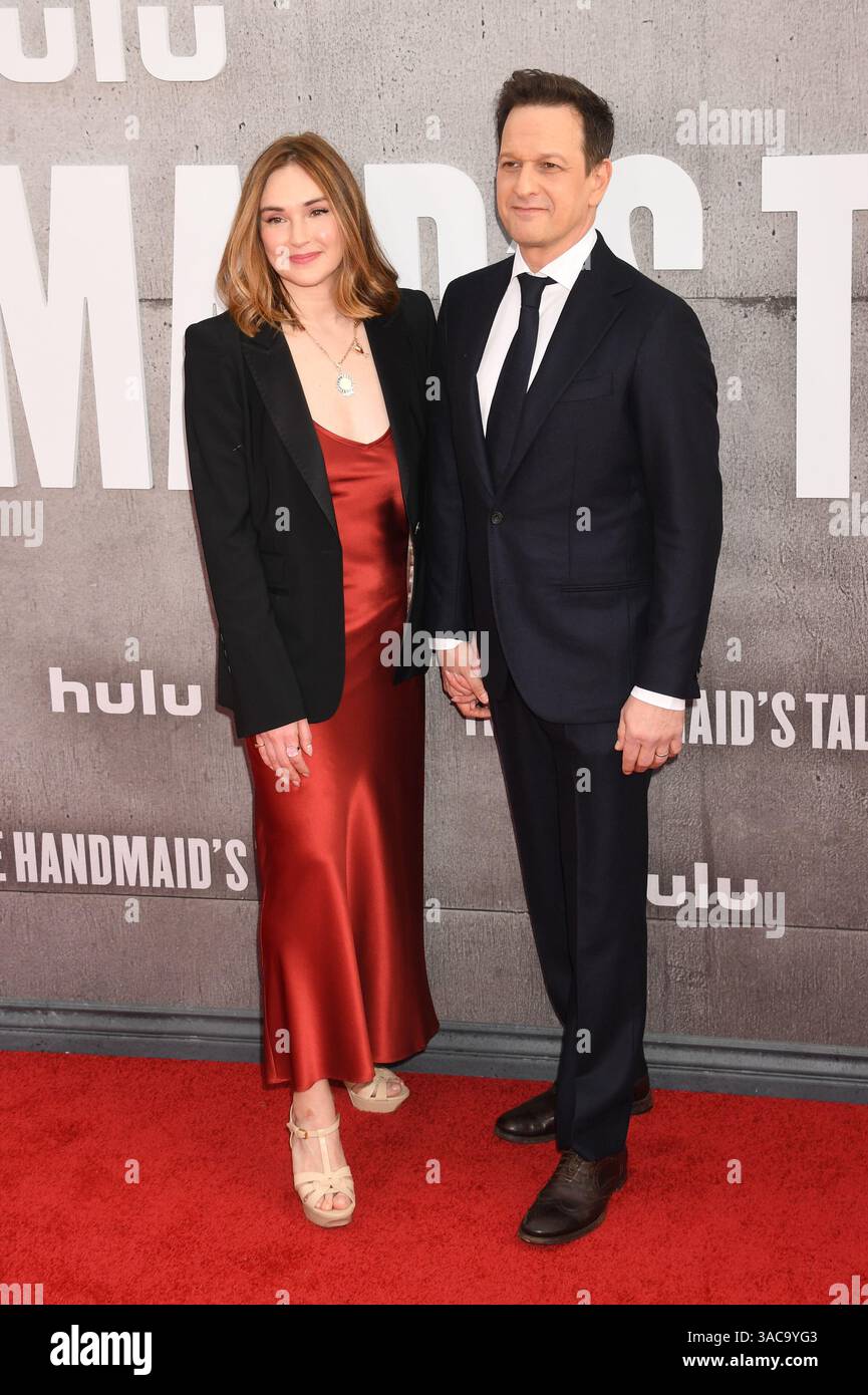 HOLLYWOOD, CA - APRIL 2: Sophie Flack and Josh Charles at Hulu's The ...