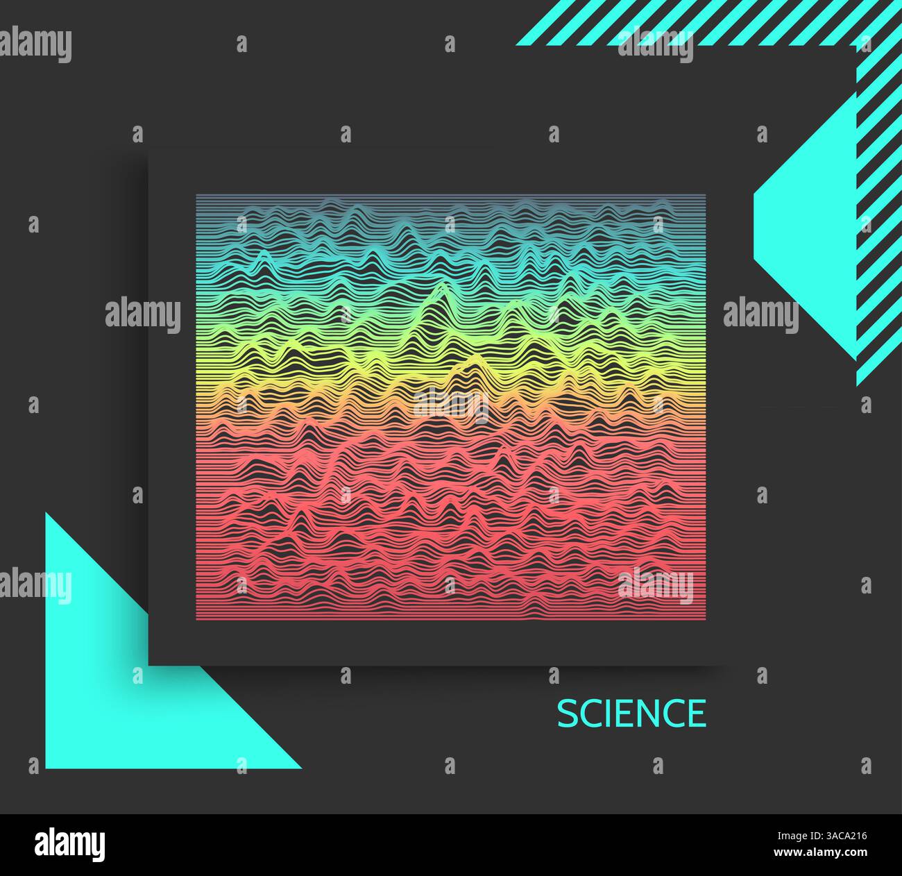 Abstract wavy background. Dynamic effect. Futuristic vector ...