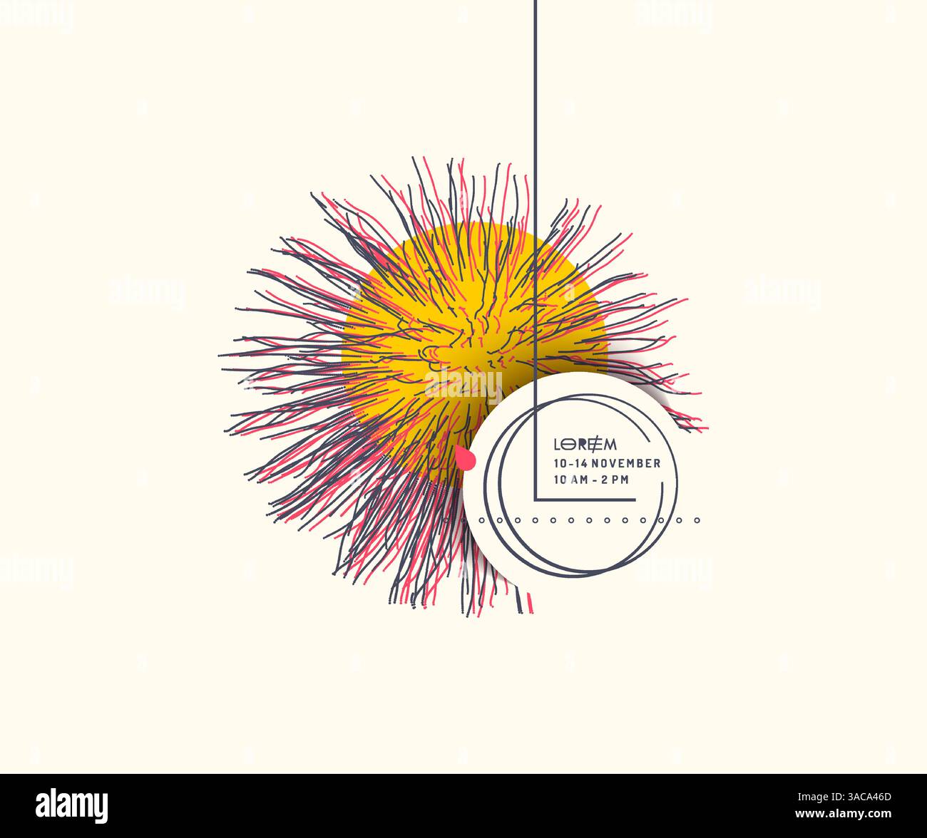 3d abstract sphere. Array with dynamic particles. Modern science and technology element. Vector composition for invitation, cover, poster, flyer or ba Stock Vector